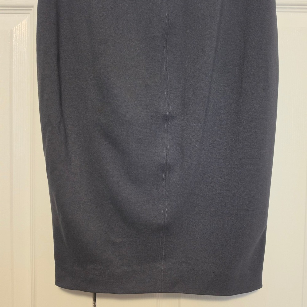 Aritzia Wilfred Charcoal Gray Ponte Knit Pencil Midi Skirt Size Medium - Picture 3 of 9